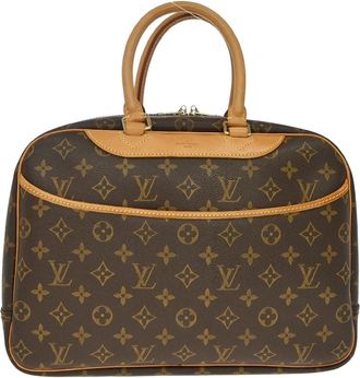 Louis Vuitton Deauville Monogram Canvas Brown Canvas Handbag (Pre-Owned)