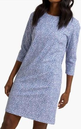 Southern Tide Liera That Floral Feeling Performance Dress In Coronet Blue