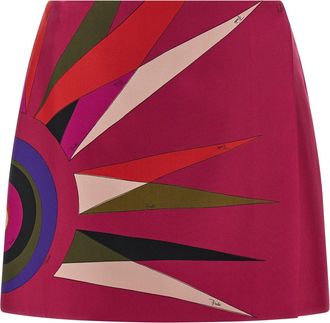 Emilio Pucci Silk Skirt Skirts Fuchsia