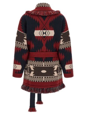 Alanui Icon Cardigan - Burgundy