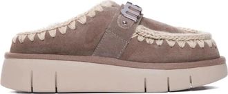 Mou Bounce Clog Metal Logo - Dames - Pantoffels - Grijs - 40 EU - Schoenen