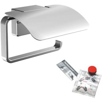 Emco Emco - Cue Portarrollos De Papel Higi&eacute;nico Con Tapa Con Set