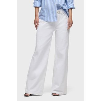 Hudson Rylee Drawstring Low And Loose Pant in White at Nordstrom, Size 2832