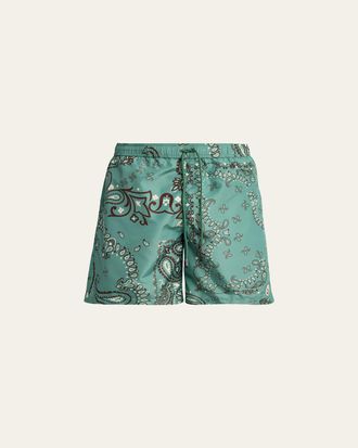 Moncler Mens Printed Swim Shorts