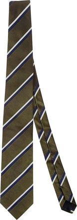 Bigi Cravatte Milano striped silk tie - Yellow