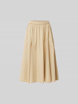 Kenzo Midirock mit elastischem Bund in Beige, Gr&ouml;&szlig;e XS