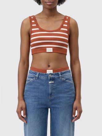 Closed Bralette in cotone a righe
