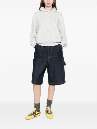 New Balance Drawstring Cotton-Blend Hoodie - Gray