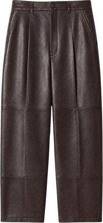 Janice Balti Leren Broek - Dames - Leren Broeken - Bruin - XL - Leer - Broeken