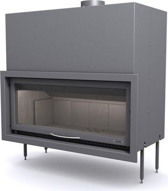 Focgrup Focgrup - Hogar Panor&aacute;mico Bv120 16,5kw 120cm Con Puerta Guillotina Y Marcos Inox