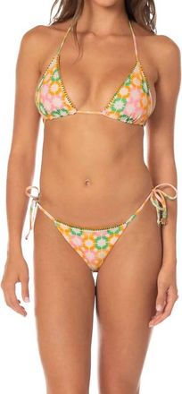 Maaji Balmy Bikini Top In Tropical Tiles