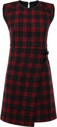 Pinko Wikkeljurk - Dames - Wikkelkleedje - Rood - S - Kleedjes