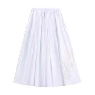 Fay A-line Skirt - female - Fay - Midi Skirts - White - L - Skirts