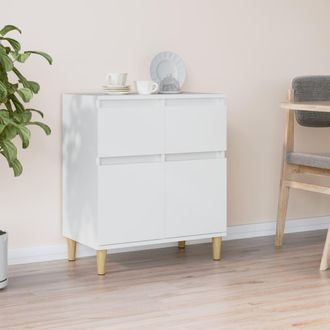 vidaXL Aparador De Madera Contrachapada Blanco 60x35x70 Cm Vidaxl