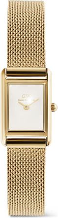 Daniel Wellington Bound Mini Tank Mesh Strap Watch, 17mm x 26mm in Gold-Tone at Nordstrom