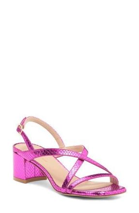Stuart Weitzman Oasis 50 Block Heel Sandal in Azalea at Nordstrom Rack, Size 8.5