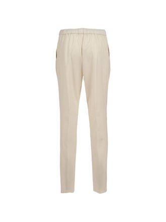 Fabiana Filippi Wool Blend Trousers - Cream