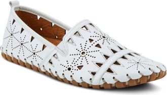 Spring Step Fusaro Flat in White Leather at Nordstrom, Size 10.5-11Us