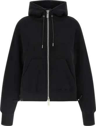 sacai Hoodies & sweatvesten, Dames, Zwart, S, Sweatshirts