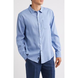 Mack Weldon Linen Button-Up Shirt in Desert Spring at Nordstrom, Size Xx-Large