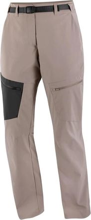 Salomon Outerpath Utility Broek - Dames - Outdoor broeken - Bruin - S - Polyester - Fitness