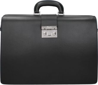 Pineider maschiles Borse da Lavoro in Pelle Verde