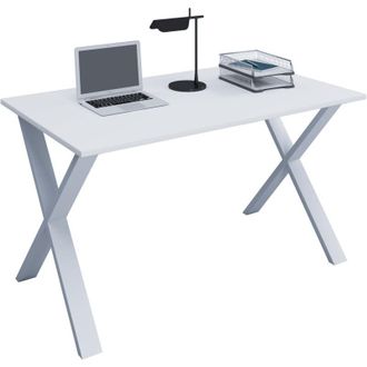 VCM Scrivania in legno VCM a. 76 x l. 110 x p. 50 cm Tavolino per computer Piedi in metallo di alta qualit&agrave; Tavolo da lavoro Mobili per ufficio - Lona u