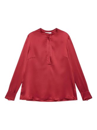 Maliparmi button-front long-sleeve top - Red