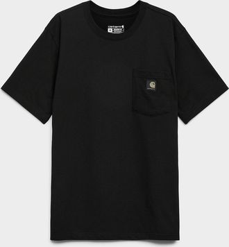 Carhartt Work in Progress Mens Camo-logo pocket T-shirt