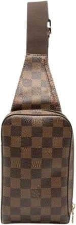Louis Vuitton Pre-owned Cross Body Bags, female, Brown, Size: ONE SIZE Pre-owned Vintage Damier Shoulder Bag