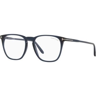 Tom Ford 52mm Round optical glasses in Blue at Nordstrom