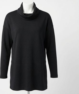 Spanx Air Essentials Turtleneck Tunic In Black