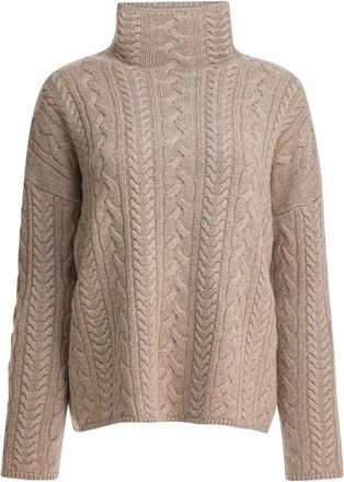 Max Mara Dames, Truien, Beige, Maat: L Wol