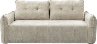 Habitat et Jardin Sof&aacute; Recto De Tela Texturizada <> - 3 Plazas - Beige