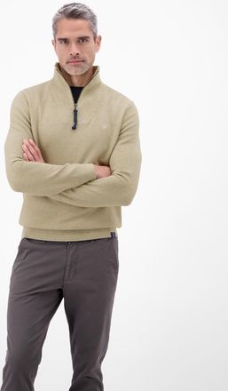 Lerros Strickpullover LERROS LERROS Herren Stricktroyer in Twist-Struktur, Herren, Gr. 3XL, tender beige melange, 100% Baumwolle, ohne Ausschnitt, Pullover S