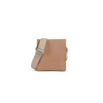 Coccinelle Myrtha Maxi Logo Handbag - female - Coccinelle - Cross Body Bags - Beige - ONE SIZE - Bags