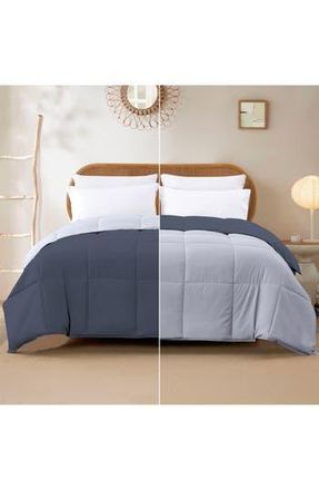 Modern Threads Down Alternative Reversible Comforter in Denim/cloud at Nordstrom Rack, Size King