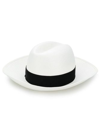 Borsalino strap detail hat - Neutrals