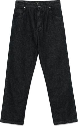 Fendi Heren, Broeken, Zwart, Maat: W34