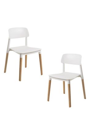 Regalos Miguel Packs Sillas Comedor - Pack 2 Sillas Estin - Blanco