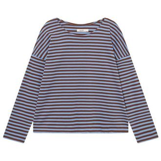 Dedicated Top Humledal Stripes Longsleeve f&uuml;r Damen | grau