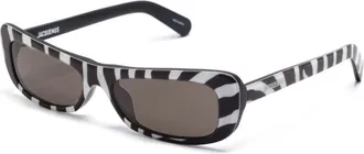 Jacquemus Ladies Black Rectangular Sunglasses JAC/55?8