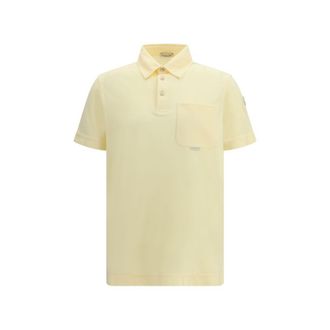 Moncler Bicolor Cotton Polo Mens Shirt