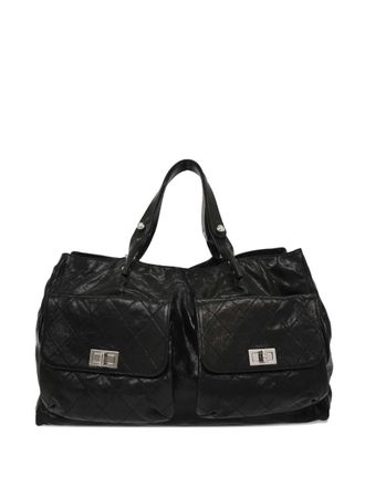 Chanel Borsa tote Mademoiselle in pelle 2008-2009 - Nero