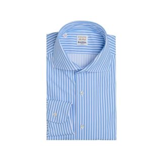Barba Gelezen Shirt met Paremoerknoppen en Pintucks op de Rug - Heren - Zakelijke Overhemden - Veelkleurig - 2XL - Overhemden