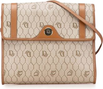 Dior Pre-owned Womens Oblique Canvas Crossbody - Tan Textile - One Size