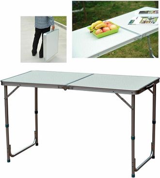 Trade Shop Mesa De Camping Y Picnic En Aluminio Plegable