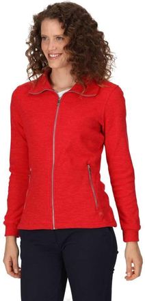 Regatta Womens/Ladies Azaelia Marl Full Zip Fleece Jacket (8 UK) (Miami Red)