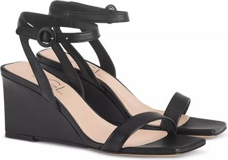 AGL Womens Mimi Wedge Sandal In Nero