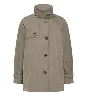 Fuchs Schmitt Outdoorjacke FUCHS SCHMITT, Damen, Gr. 36, taupe, Web, Obermaterial: 100% Polyester, unifarben, regular fit normal, hoch geschlossener Ausschnitt, mit